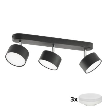 LED-kohdevalaisin CLARK 3xGX53/10W/230V musta