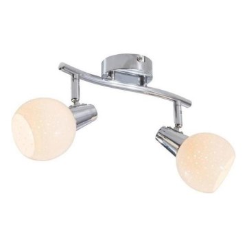 LED-kohdevalaisin DOXY 2xE14/4W/230V kiiltävä kromi