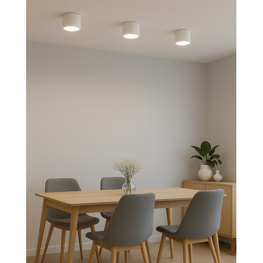 LED-kohdevalaisin LED/10W/230V 3000/4000/6400K halkaisija 12 cm valkoinen