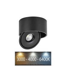 LED-kohdevalaisin LED/20W/230V 3000/4000/6400K CRI 90 musta