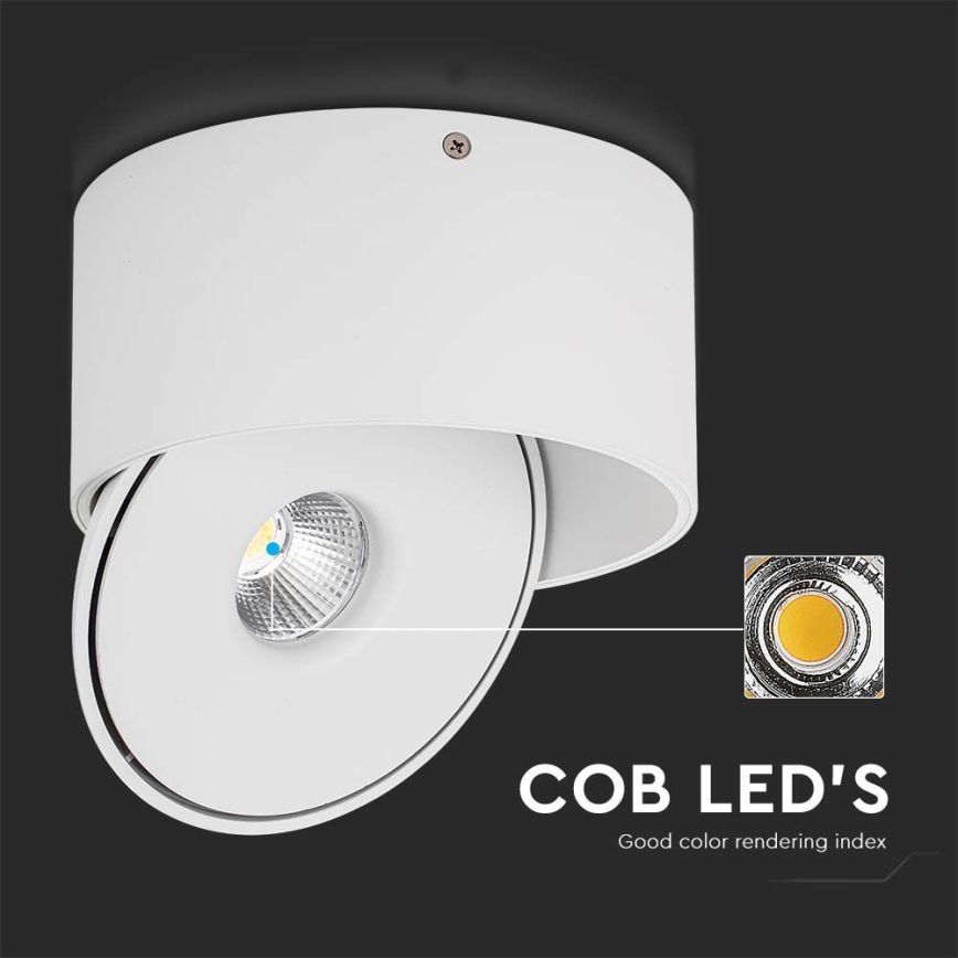 LED Joustava kohdevalo LED/20W/230V 3000/4000/6400K CRI 90 valkoinen