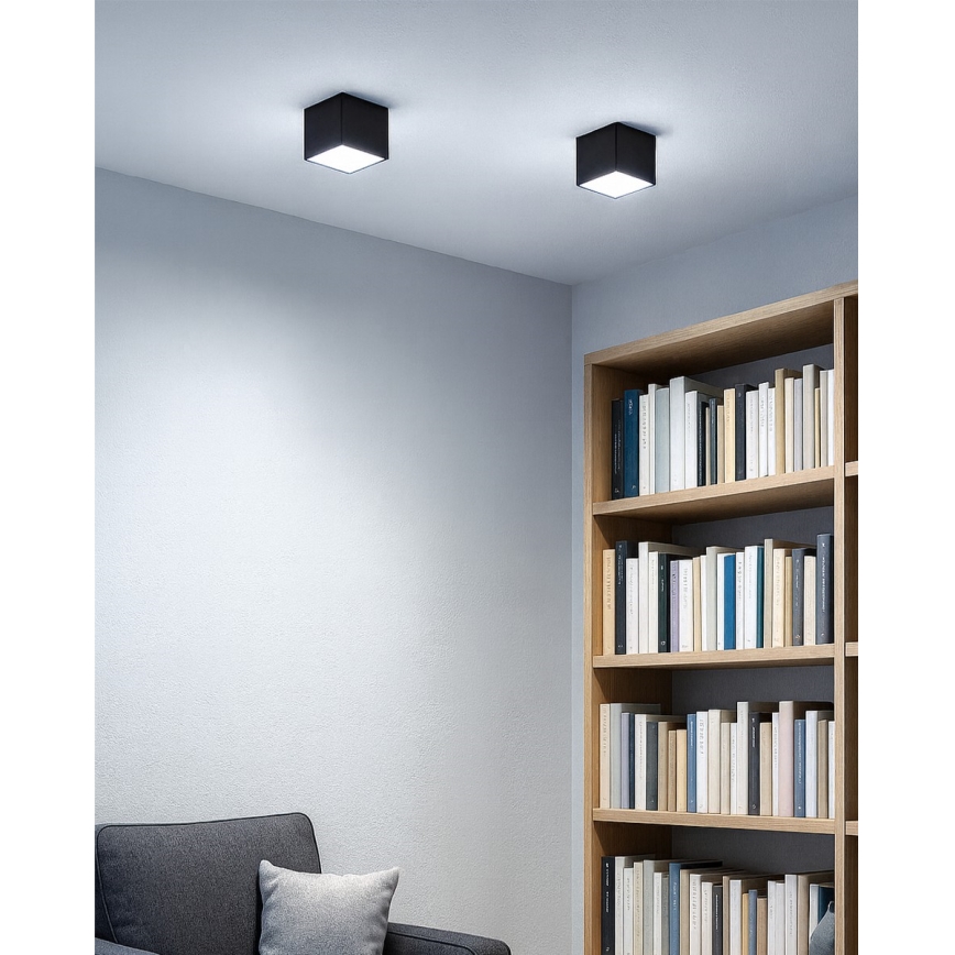 LED-kohdevalaisin LED/5W/230V 3000/4000/6400K 7,5x7,5 cm musta