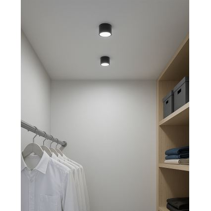 LED-kohdevalaisin LED/5W/230V 3000/4000/6400K halkaisija 7,5 cm musta