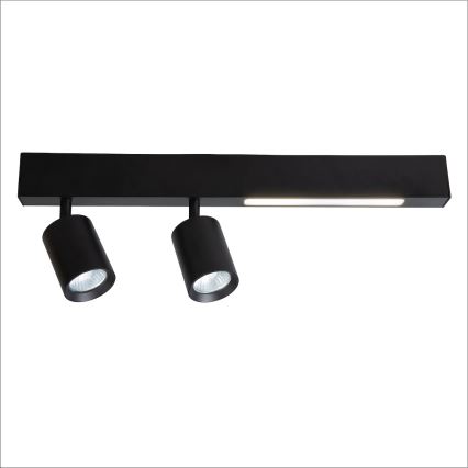 LED-kohdevalaisin MAGNET LED/5W/230V + 2xGU10/60W 3000/4000K musta