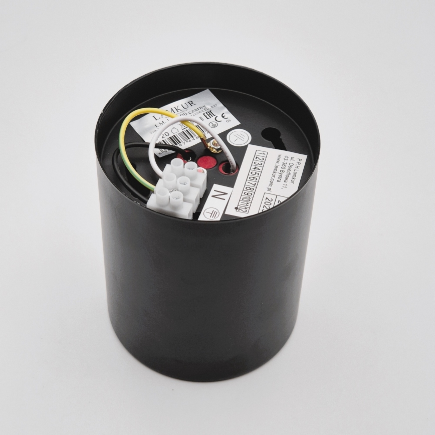 LED-kohdevalaisin TACO 1xE27/15W/230V musta