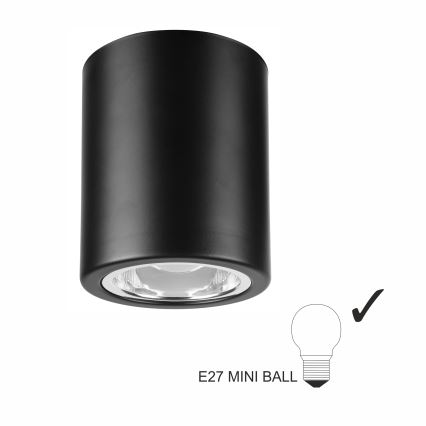 LED-kohdevalaisin TACO 1xE27/15W/230V musta