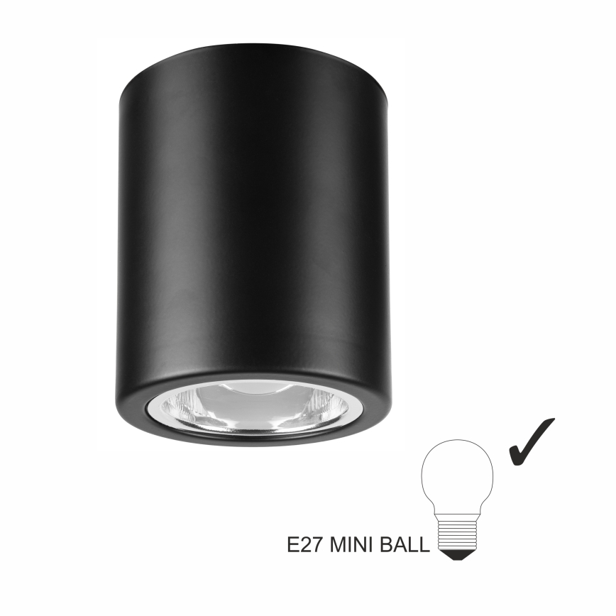 LED-kohdevalaisin TACO 1xE27/15W/230V musta