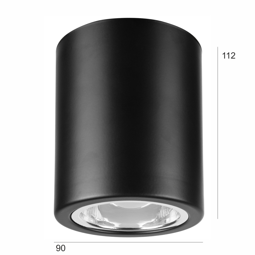 LED-kohdevalaisin TACO 1xE27/15W/230V musta