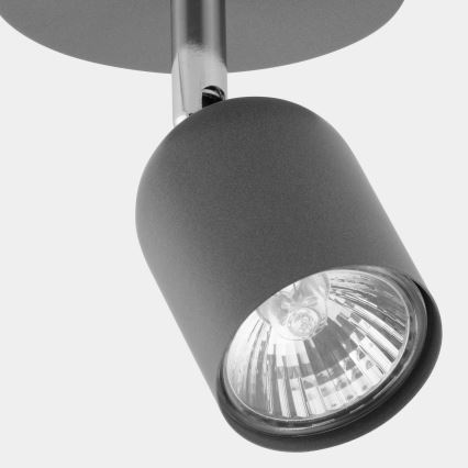 LED-kohdevalaisin TOP 1xGU10/10W/230V harmaa