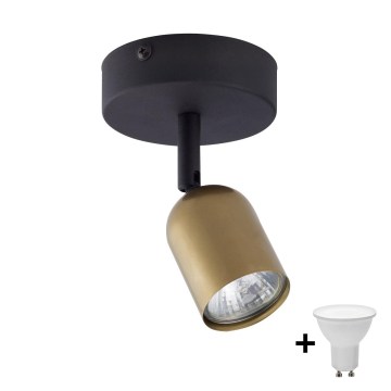 LED-kohdevalaisin TOP 1xGU10/10W/230V kulta/musta