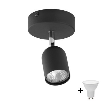 LED-kohdevalaisin TOP 1xGU10/10W/230V musta