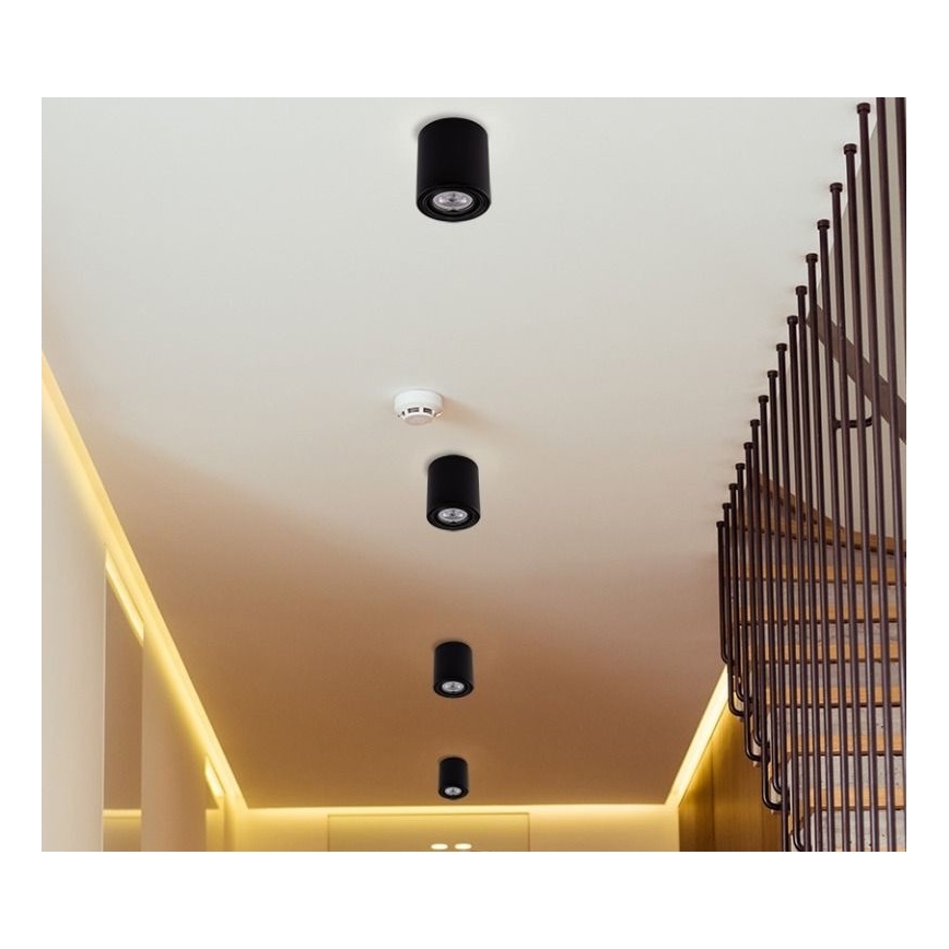 LED-kohdevalaisin TUBA 1xGU10 / 5W / 230V 4000K musta