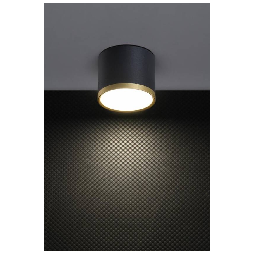 LED-kohdevalaisin TUBA LED/9W/230V musta/kultainen