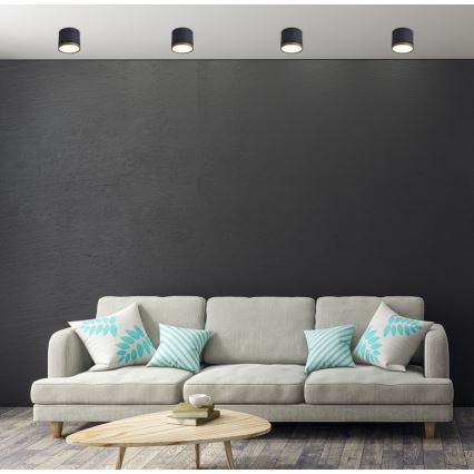 LED-kohdevalaisin TUBA LED/9W/230V musta/kultainen