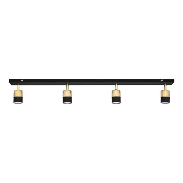 LED-kohdevalaisin TUBSSON 4xGU10/4,8W/230V musta/kulta