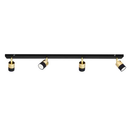 LED-kohdevalaisin TUBSSON 4xGU10/4,8W/230V musta/kulta