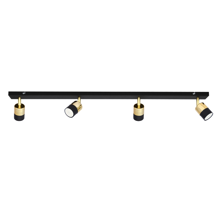 LED-kohdevalaisin TUBSSON 4xGU10/4,8W/230V musta/kulta