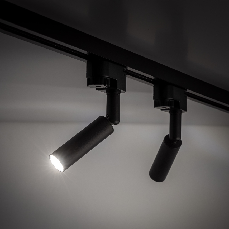 LED-kohdevalaisin 1-vaiheiselle kiskojärjestelmälle LAGOS 1xG9/3W/230V musta