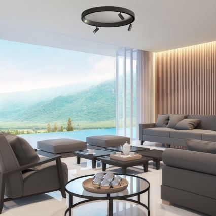 LED-kohdevalo kiskojärjestelmään MAGNETIC TRACK LED/7W/48V 3000K musta