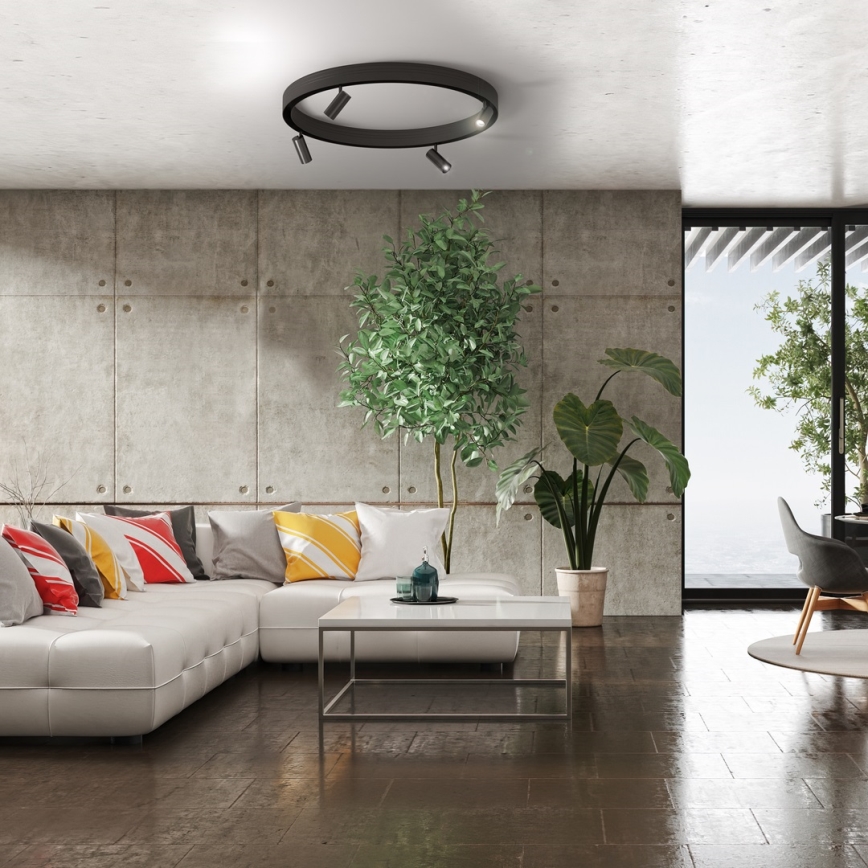 LED-kohdevalo kiskojärjestelmään MAGNETIC TRACK LED/7W/48V 4000K musta