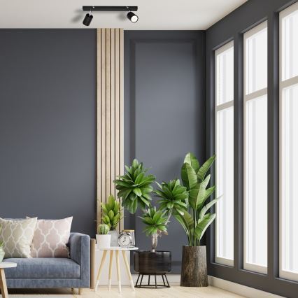 LED-kohdevalo TUNE 2xGU10/4,8W/230V musta