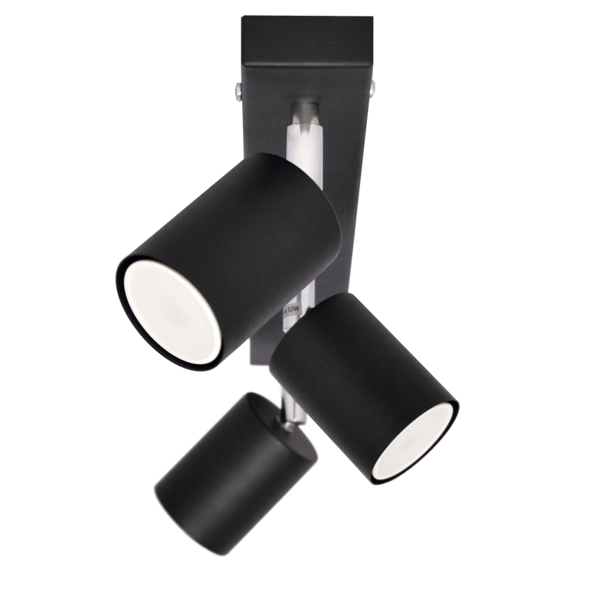 LED-kohdevalo TUNE 3xGU10/4,8W/230V musta