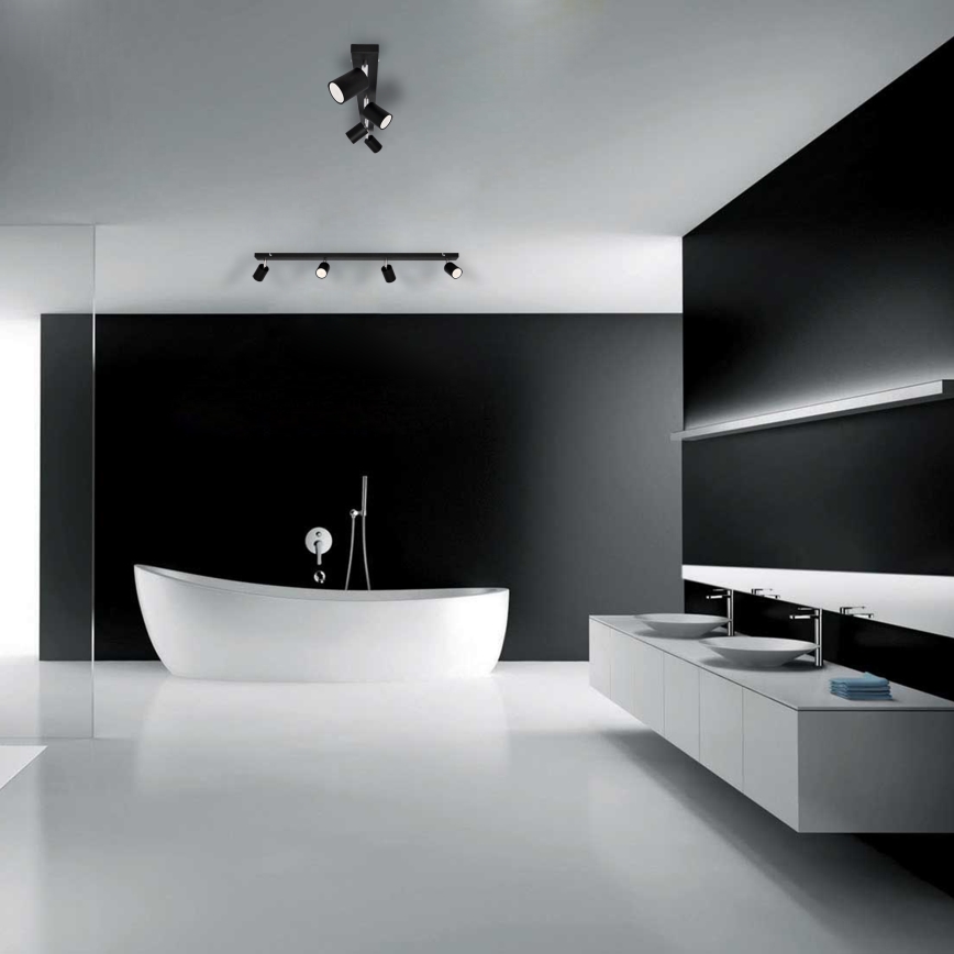 LED-kohdevalo TUNE 4xGU10/4,8W/230V musta