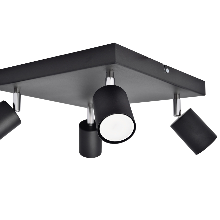 LED-kohdevalo TUNE 4xGU10/4,8W/230V musta