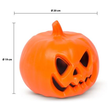 LED-koriste ääniefektillä HALLOWEEN LED/3xAAA kurpitsa