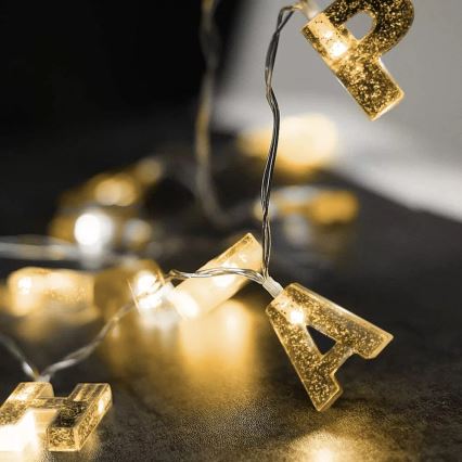 LED-koristeketju 13xLED/2xAA 2,16m lämpimänvalkoinen