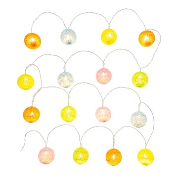 LED Koristeketju 16xLED/2xAA 3,3m lämmin valkoinen