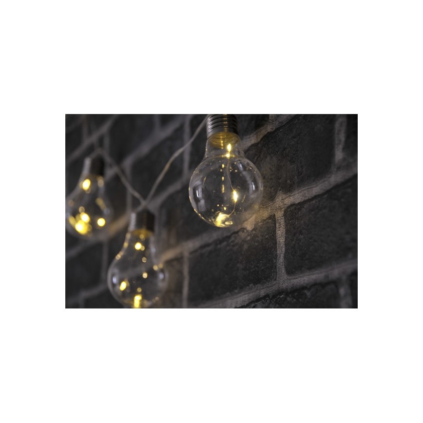 LED-koristeketju SMOLDER 2,1 m 10xLED/2xAA