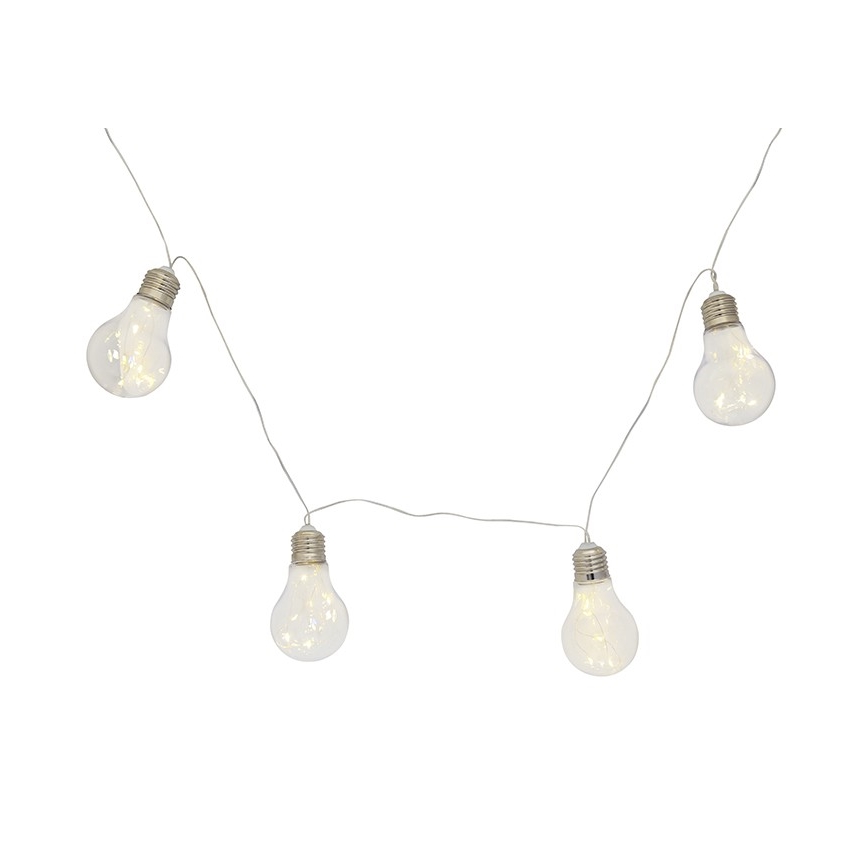 LED-koristeketju SMOLDER 2,1 m 10xLED/2xAA