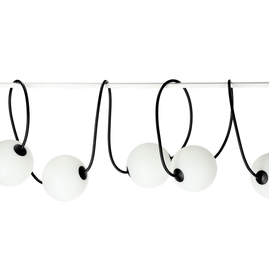 LED koristeketju ulkokäyttöön 10xLED/0,8W/230V IP67 2500K 7,7 m