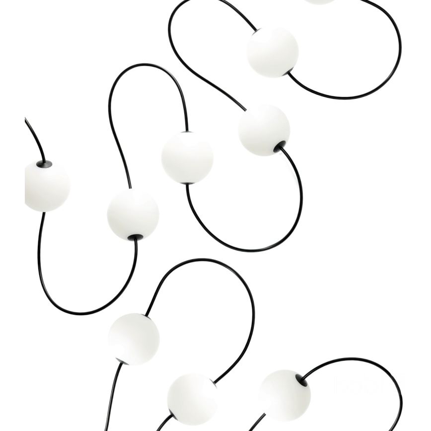 LED koristeketju ulkokäyttöön 10xLED/0,8W/230V IP67 2500K 7,7 m