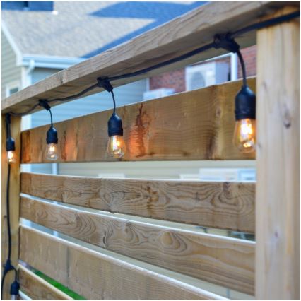 LED koristeketju ulkokäyttöön BAJA ST64 20xE27/1W/230V 10,9m IP44 lämpimänvalkoinen