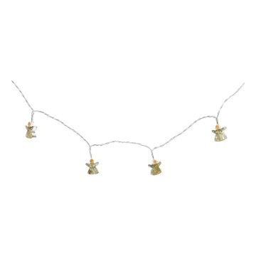 LED-koristevaloketju 10xLED/2xAA 1,65m lämmin valkoinen