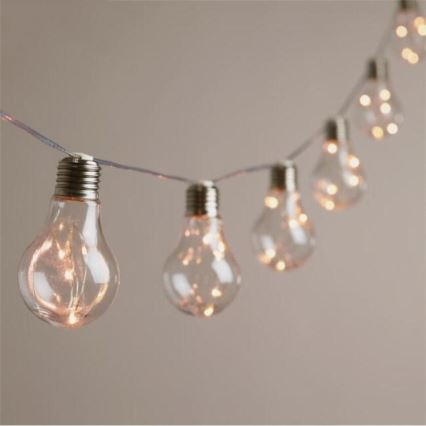 LED-koristevaloketju SMOLDER 2,1 m 10xLED/2xAA