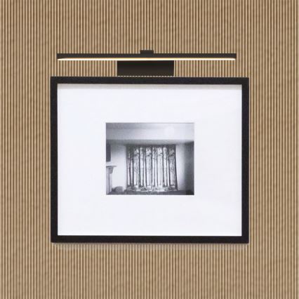 LED-kuvavalo LED/9W/230V 3000K 39 cm musta