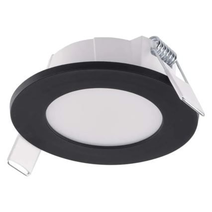 LED Kylpyhuoneen alasvalaisin LORI LED/4,5W/230V IP65 2700/4000K Ø 8,5 cm musta