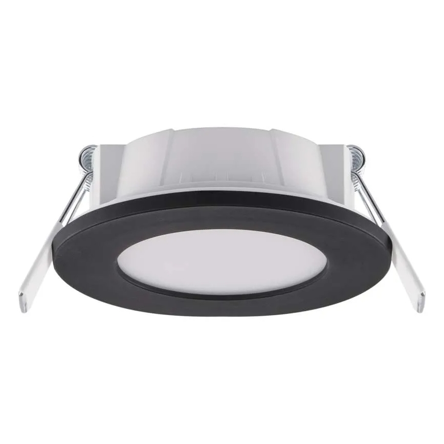 LED Kylpyhuoneen alasvalaisin LORI LED/4,5W/230V IP65 2700/4000K Ø 8,5 cm musta