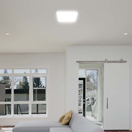 LED Kylpyhuoneen kattovalaisin SAMSUNG CHIP LED/18W/230V IP44 3000K 25x25 cm valkoinen