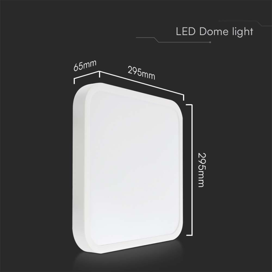 LED Kylpyhuoneen kattovalaisin SAMSUNG CHIP LED/24W/230V IP44 6500K 29x29 cm valkoinen