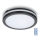LED Kylpyhuoneen kattovalaisin anturilla LED/24W/230V 3000/4000/6500K IP65 Ø 30 cm musta + kaukosäädin