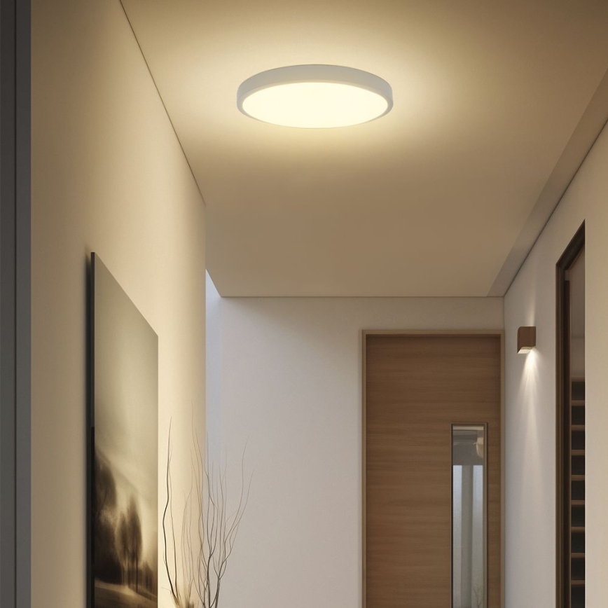 LED Kylpyhuoneen kattovalaisin anturilla SAMSUNG CHIP LED/36W/230V IP44 4000K halkaisija 42 cm valkoinen + kaukosäädin