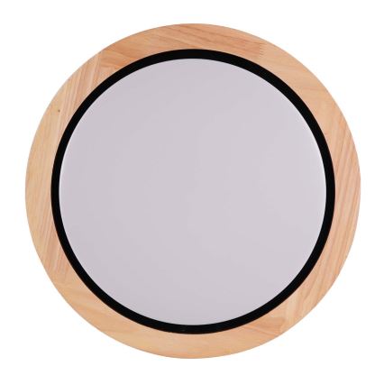 LED-kylpyhuoneen puinen kattovalaisin LED/24W/230V Ø 39 cm IP44 tammi