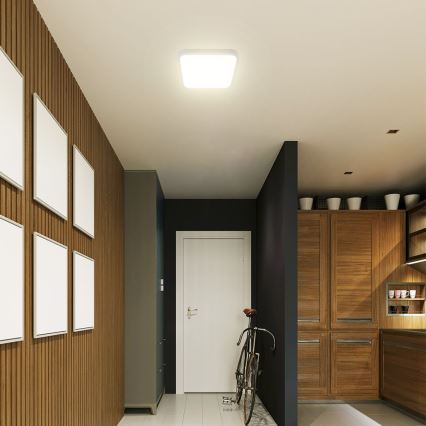 LED Kylpyhuoneen kattovalaisin SAMSUNG CHIP LED/48W/230V IP44 3000K 42x42 cm valkoinen