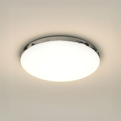 LED-kylpyhuoneen kattovalaisin MAYA LED/15W/230V Ø 33 cm IP44 kiiltävä kromi