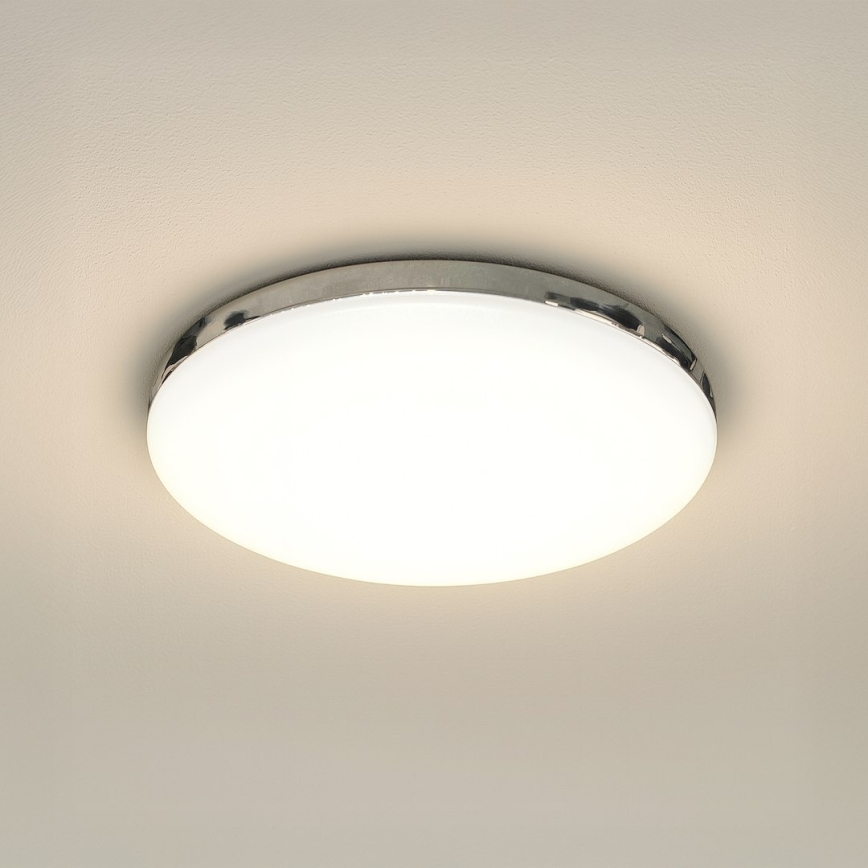 LED-kylpyhuoneen kattovalaisin MAYA LED/15W/230V Ø 33 cm IP44 kiiltävä kromi