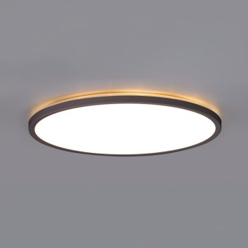LED Kylpyhuoneen kattovalaisin NIVERA LED/12W/230V IP54 3000/4000/6000K halkaisija 22,5 cm musta